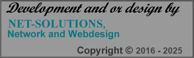 Offizielle Webshop Seite von                               
                            
                          Development and Design by             NET-SOLUTIONS, Netzwerk- und Webdesign         
                                                                  
NET-SOLUTION, Netzwerk- und Webdesign Copyright (C) 2016 - 2024,                                               
                                        Copyright (C) 2016 - 2024             Version 3.04   
                                                                  
                                All Right reservied!                   Copyright (C) 2021 - 2024,   
                                                                  
                                                        Alle Rechte vorbehalten!